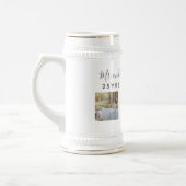 Bruiloft Foto Jubileum Gift - Gepersonaliseerd Bierpul (Links)