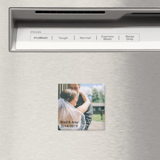 Bruiloft foto magneet (Insitu (Vaatwasser))