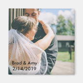 Bruiloft foto magneet (Voorkant)