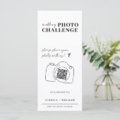 bruiloft foto uitdaging Ik spion bruiloft spel kaa Menu (Staand voorkant)