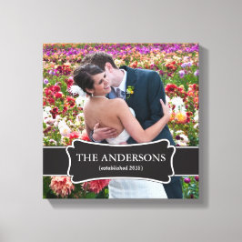 Bruiloft Foto verpakt canvas