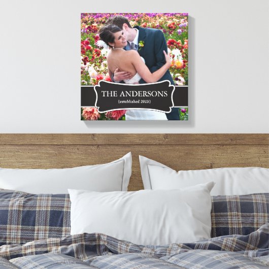 Bruiloft Foto verpakt canvas (Insitu (Slaapkamer))