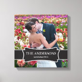 Bruiloft Foto verpakt canvas Afdruk (Voorkant)
