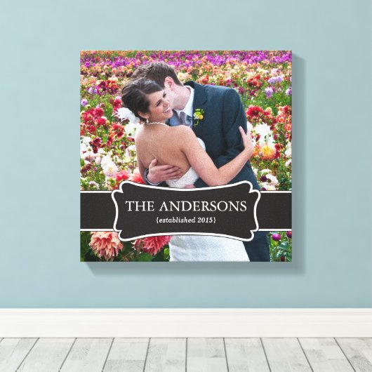 Bruiloft Foto verpakt canvas Afdruk (Insitu (Houten vloer))