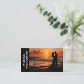 Bruiloft Fotografie Services Two Side BusinessCard Visitekaartje (Staand voorkant)