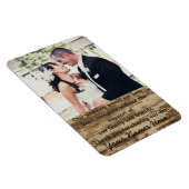 Bruiloft Fotosjabloon Dank u Magnet Magneet (Rechterzijde)