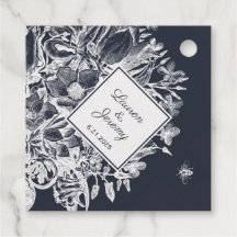 Bruiloft Franse boerderij Floral Navy & White