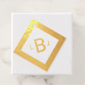 Bruiloft Franse boerderij Floral Navy & White Bedankjes Labels (Met doos)