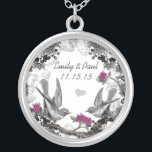 Bruiloft  Fuchsia Vogels Jubileum Ketting<br><div class="desc">De Kettingen van het domein kiezen of Zilveren Geplaatst of Sterling Zilver</div>