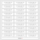 Bruiloft Gast Adres Label 30 Aparte Adressen (Vel)