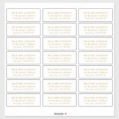 bruiloft gast Adresetiketten Sticker (Vel)