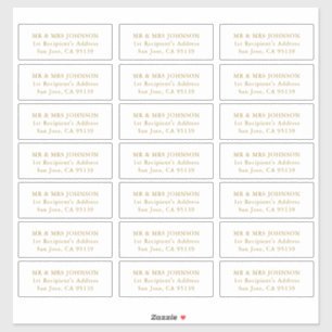 bruiloft gast Adresetiketten Sticker