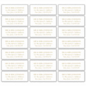 bruiloft gast Adresetiketten Sticker (Voorkant)