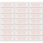  bruiloft gast Adresetiketten Sticker (Voorkant)