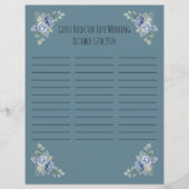 Bruiloft Gast Boek Blad (Voorkant)