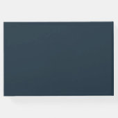 Bruiloft Gast Boek Blauw Blad (Achterkant)