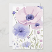 Bruiloft Gast Informatie Kaart Sjabloon (Achterkant)