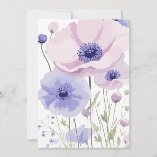 Bruiloft Gast Informatie Kaart Sjabloon (Achterkant)