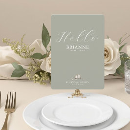 Bruiloft Gast Menu En Plaatskaart