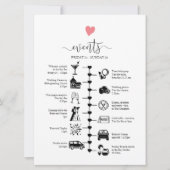 Bruiloft Gast Route Updatable Digitaal Aankondiging (Voorkant)