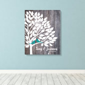 Bruiloft gastenboek alternatief canvas (Insitu (Houten vloer))