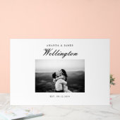 Bruiloft Gastenboek Alternatief Elegante Foto Acryl Bord (Huwelijk)