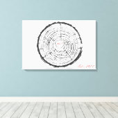 Bruiloft Gastenboek Alternatief - Gedrukt Canvas (Insitu (Houten vloer))