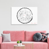 Bruiloft Gastenboek Alternatief - Gedrukt Canvas Afdruk (Insitu (Woonkamer))