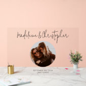 Bruiloft Gastenboek Alternatief Script Foto Acryl Bord (Huwelijk)