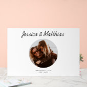 Bruiloft Gastenboek Alternatieve Cirkel Foto Acryl Bord (Huwelijk)