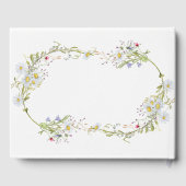 Bruiloft Gastenboek Bloemen Wildbloemen Lente (Achterkant)