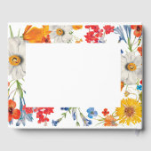 Bruiloft Gastenboek Bloemen Zomer Bloemen (Achterkant)