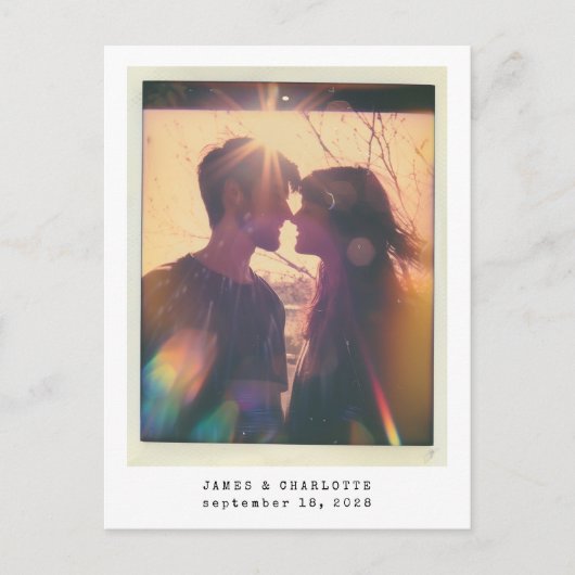 Bruiloft Gastenboek Briefkaart Fotosjabloon (Voorkant)