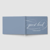 Bruiloft Gastenboek Chic Dusty Blue (Volledig)