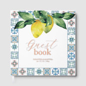 Bruiloft Gastenboek Citroenen & Botanicals (Voorkant)