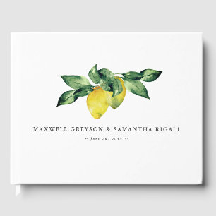 Bruiloft Gastenboek Citroenen & Botanicals