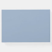 Bruiloft Gastenboek Dusty Blauw Blad (Achterkant)