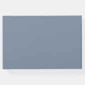 Bruiloft Gastenboek Dusty Blue Botanicals (Achterkant)