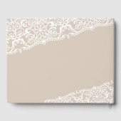 Bruiloft Gastenboek, Gastenboek, Kant,  Gastenboek (Achterkant)