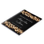 Bruiloft Gastenboek Gold Hollywood Glam Notitieboek (Linkerzijde)