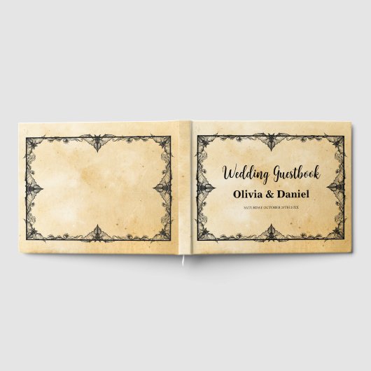 Bruiloft Gastenboek Halloween Gotische Stijl (Volledig)