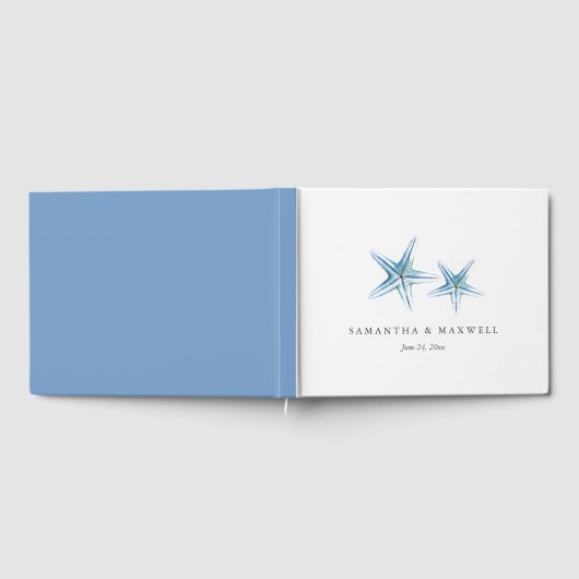 Bruiloft Gastenboek Ideeën Waterverf Zeester (Volledig)