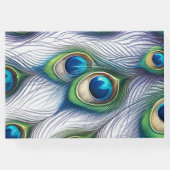 Bruiloft Gastenboek Majestic Peacock (Achterkant)