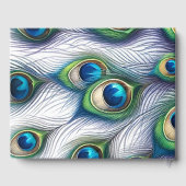 Bruiloft Gastenboek Majestic Peacock (Achterkant)