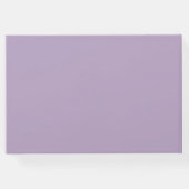 Bruiloft Gastenboek Monogram Crest Lila (Achterkant)