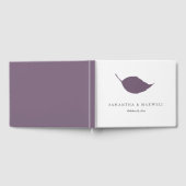 Bruiloft Gastenboek Paarse Leaf (Volledig)