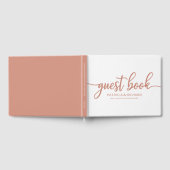 Bruiloft Gastenboek Roos Goud Chique Kalligrafie (Volledig)