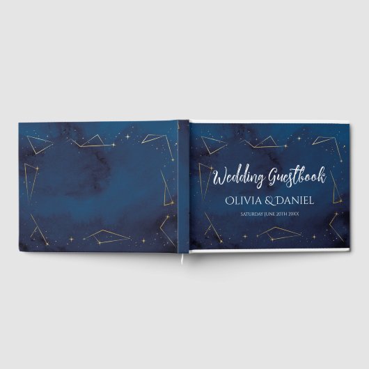Bruiloft Gastenboek Sterrenteken Marine Constellat (Volledig)