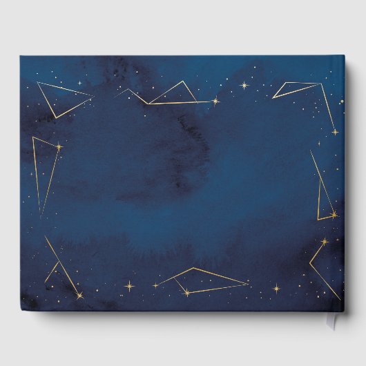 Bruiloft Gastenboek Sterrenteken Marine Constellat (Achterkant)