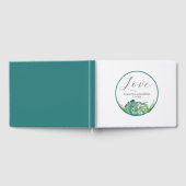 Bruiloft Gastenboek Tropische palmbladeren (Volledig)